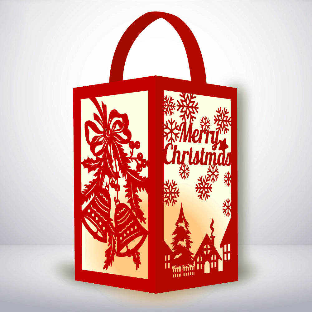 Xmas 3 - 3D Paper Lantern File 1  - Cricut File  - VEKTOR KRAFT