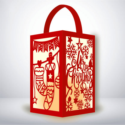 Xmas 3 - 3D Paper Lantern File 1  - Cricut File  - VEKTOR KRAFT