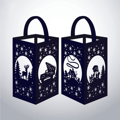Xmas 4 - 3D Paper Lantern File 1  - Cricut File  - VEKTOR KRAFT