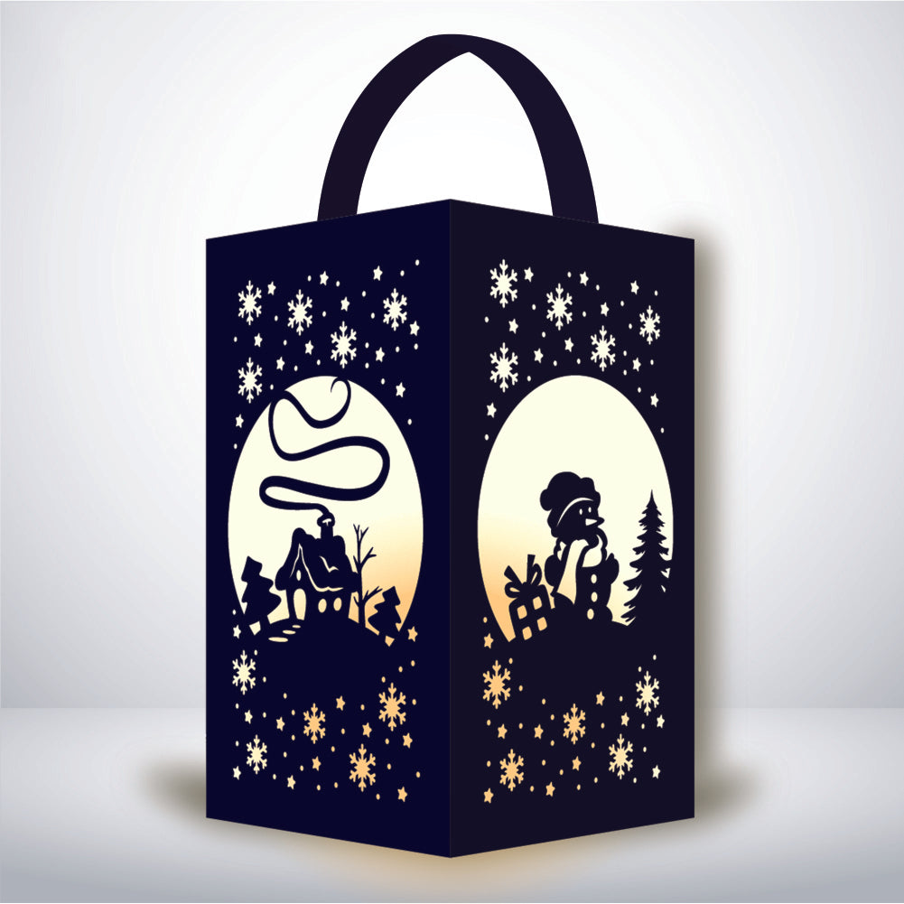 Xmas 4 - 3D Paper Lantern File 1  - Cricut File  - VEKTOR KRAFT