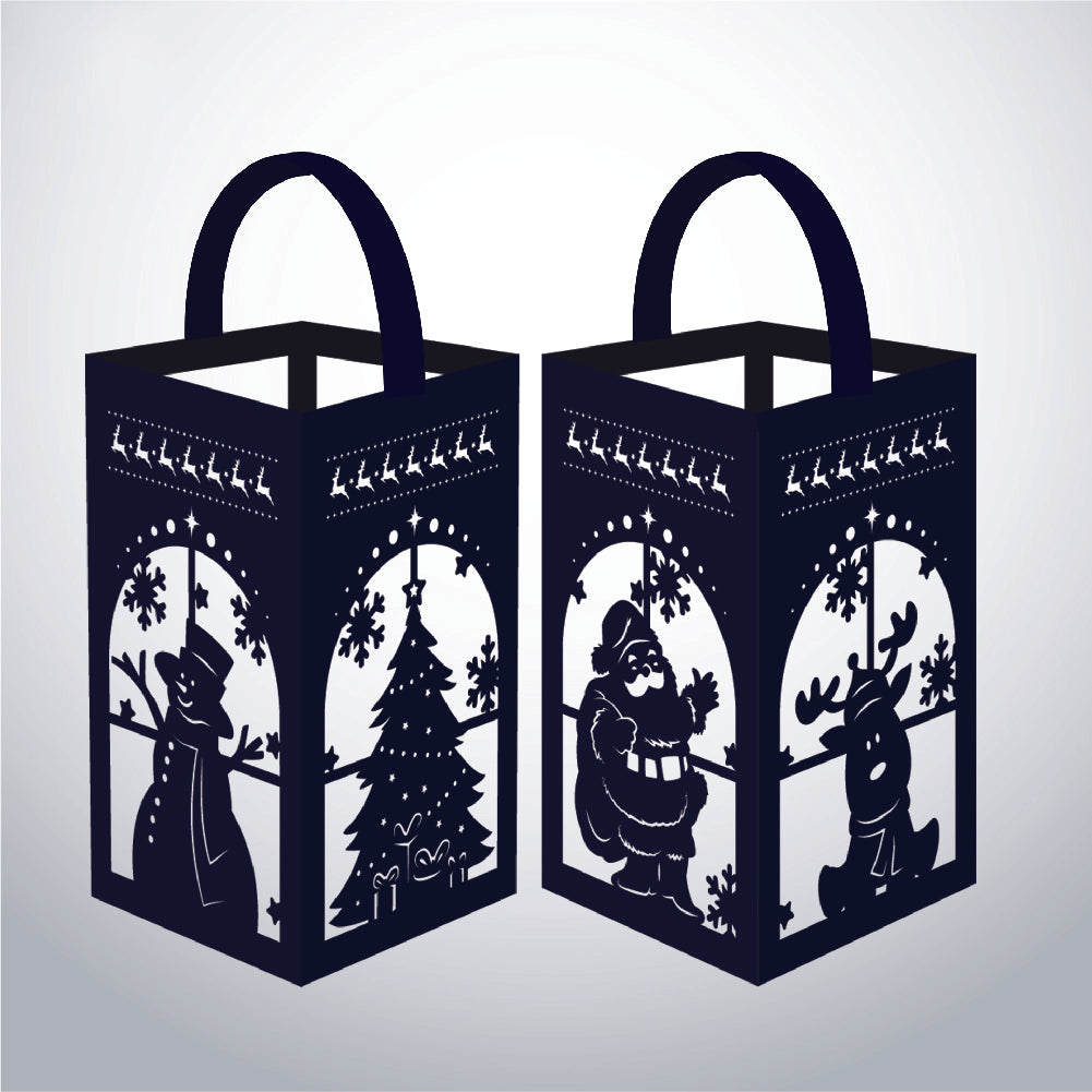 Xmas 5 - 3D Paper Lantern File 1  - Cricut File  - VEKTOR KRAFT