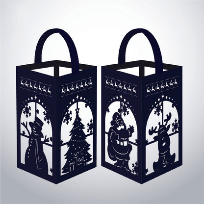 Xmas 5 - 3D Paper Lantern File 1  - Cricut File  - VEKTOR KRAFT