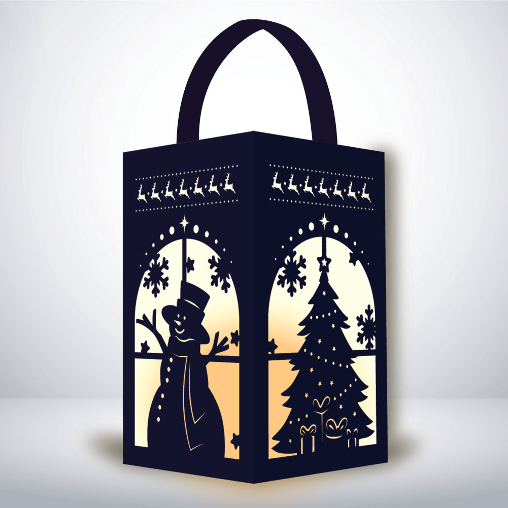 Xmas 5 - 3D Paper Lantern File 1  - Cricut File  - VEKTOR KRAFT