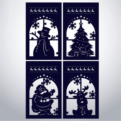 Xmas 5 - 3D Paper Lantern File 1  - Cricut File  - VEKTOR KRAFT