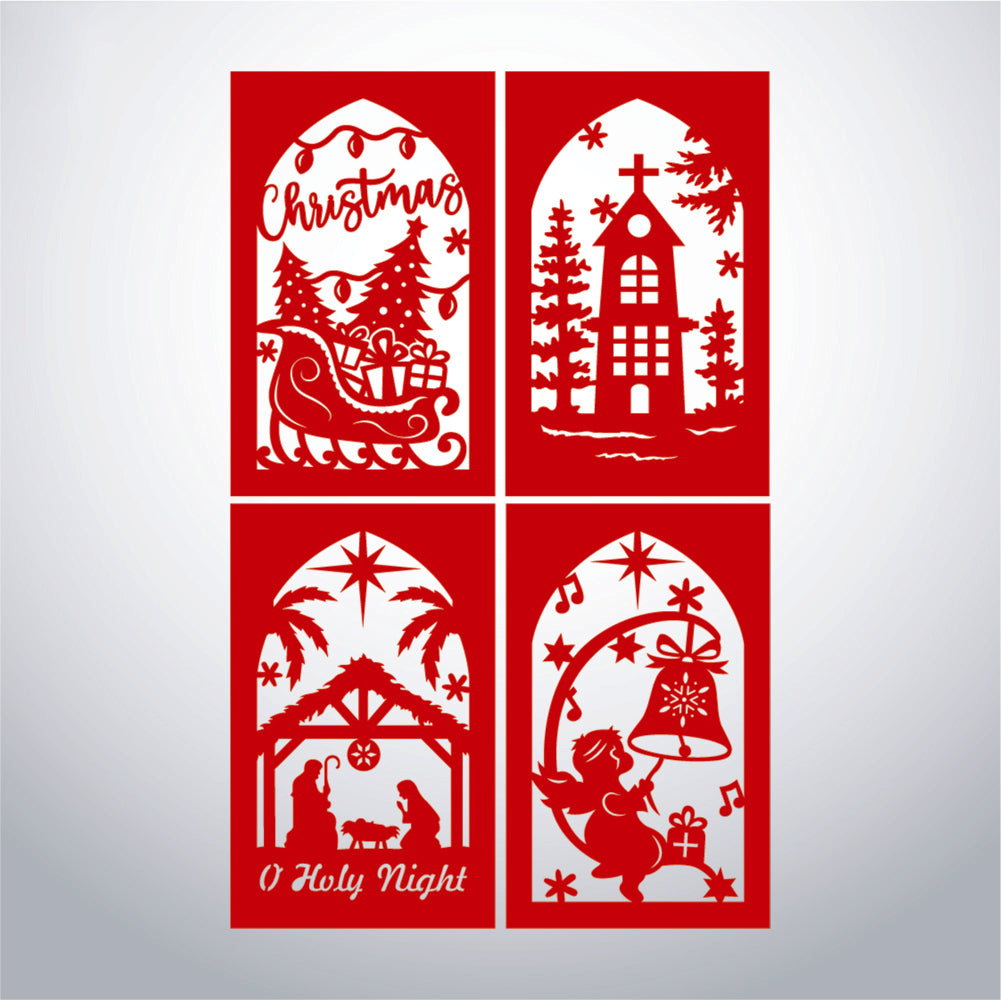 Xmas 6 - 3D Paper Lantern File 1  - Cricut File  - VEKTOR KRAFT