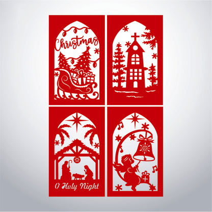 Xmas 6 - 3D Paper Lantern File 1  - Cricut File  - VEKTOR KRAFT