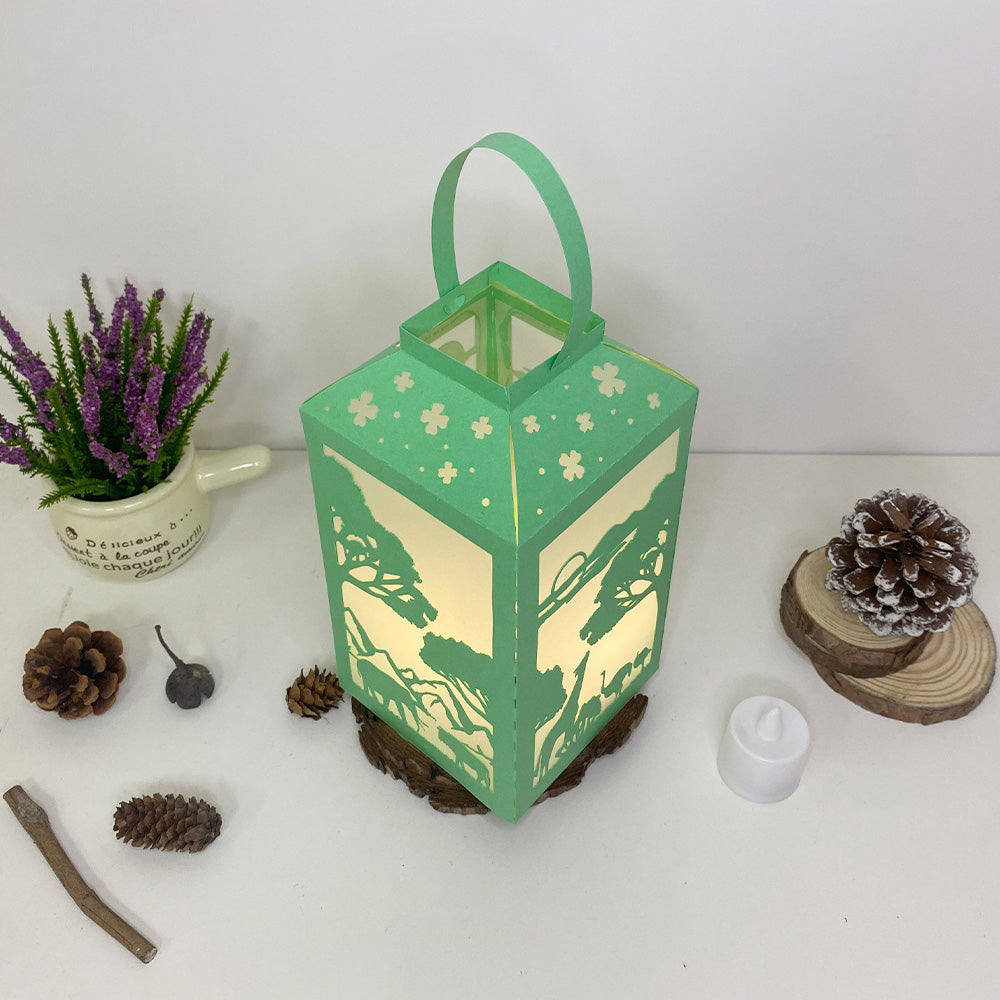 Africa Landspace - 3D Paper Lantern File 2  - Cricut File  - VEKTOR KRAFT