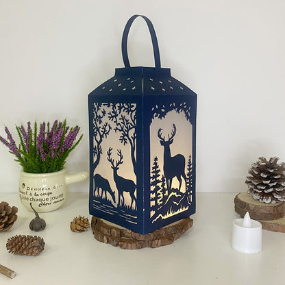 Deer - 3D Paper Lantern File 2  - Cricut File  - VEKTOR KRAFT