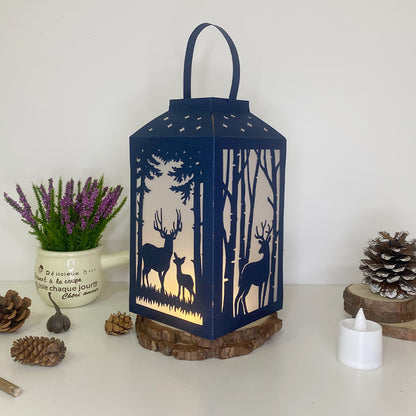 Deer - 3D Paper Lantern File 2  - Cricut File  - VEKTOR KRAFT