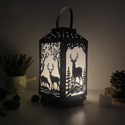 Deer - 3D Paper Lantern File 2  - Cricut File  - VEKTOR KRAFT