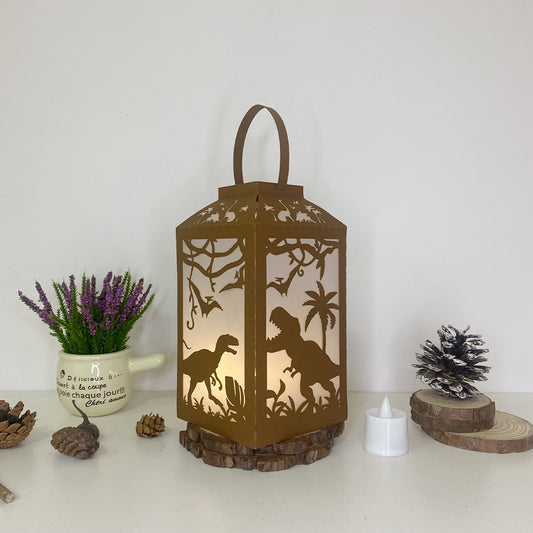 Dinosaurs - 3D Paper Lantern File 2  - Cricut File  - VEKTOR KRAFT