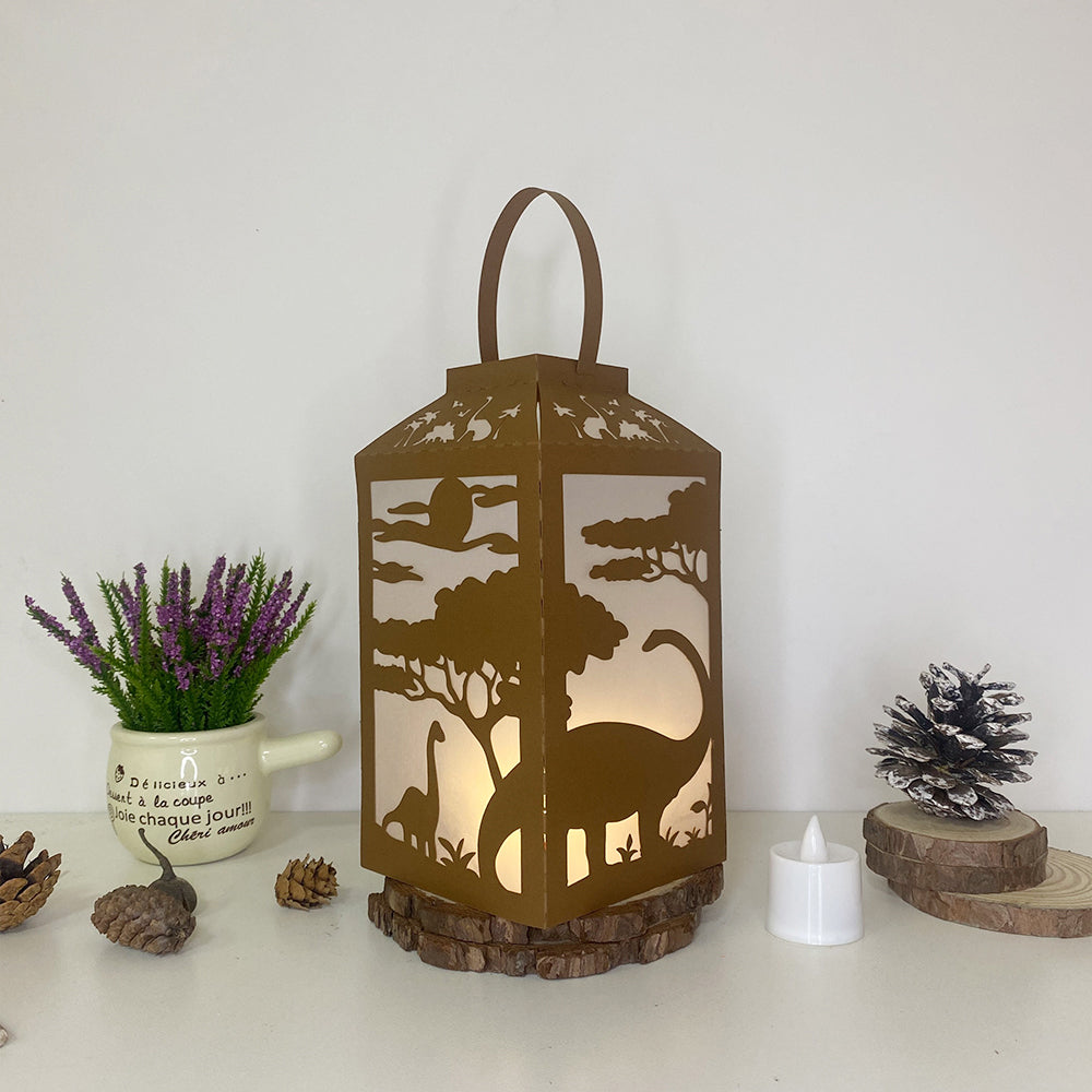 Dinosaurs - 3D Paper Lantern File 2  - Cricut File  - VEKTOR KRAFT