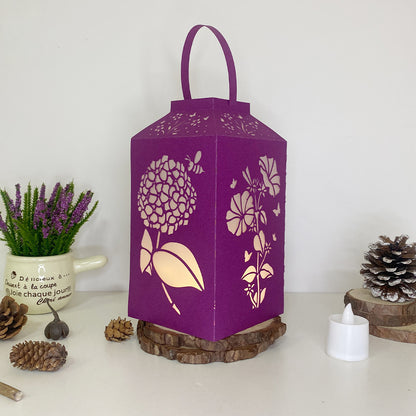Flowers - 3D Paper Lantern File 2  - Cricut File  - VEKTOR KRAFT