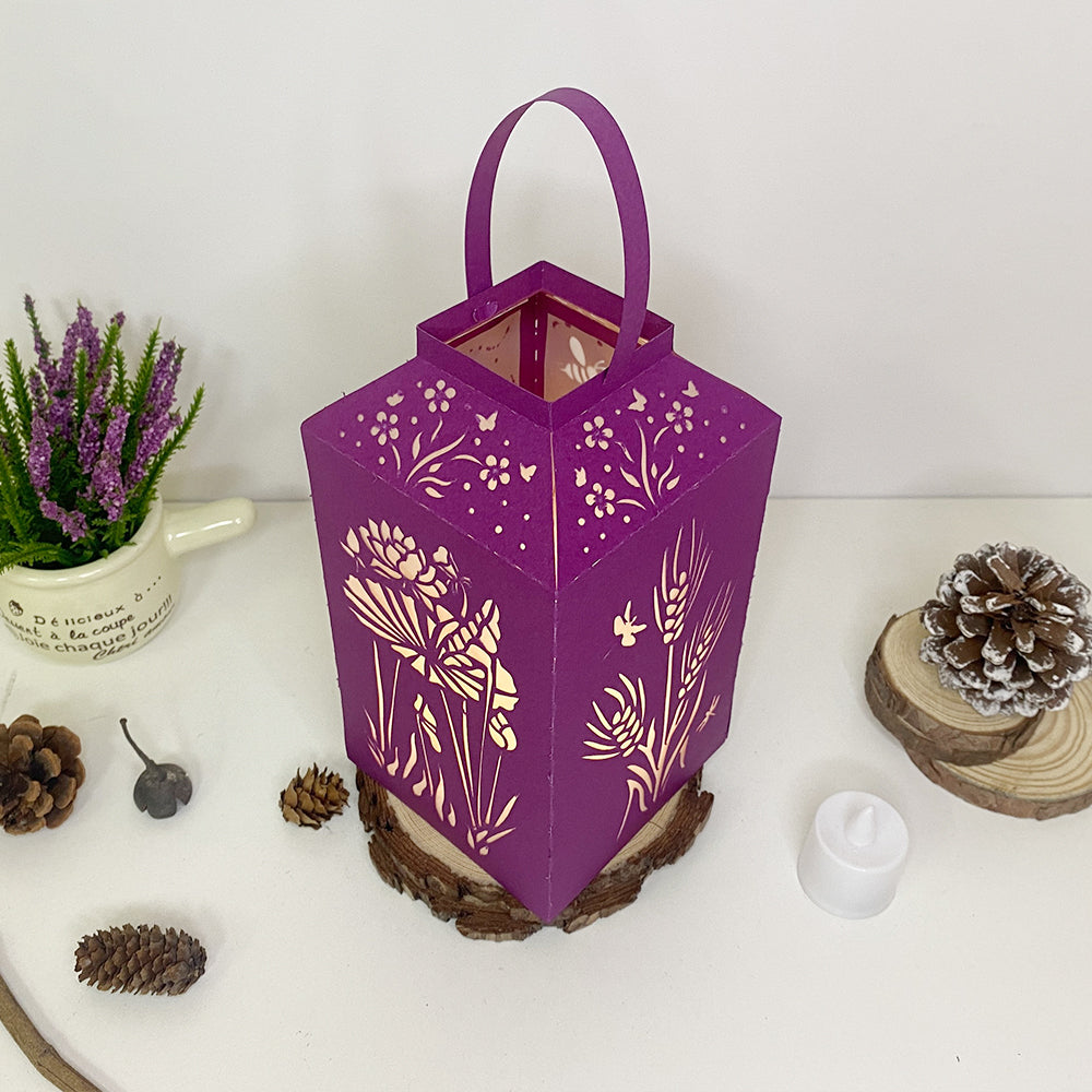 Flowers - 3D Paper Lantern File 2  - Cricut File  - VEKTOR KRAFT