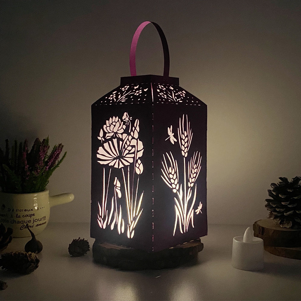 Flowers - 3D Paper Lantern File 2  - Cricut File  - VEKTOR KRAFT