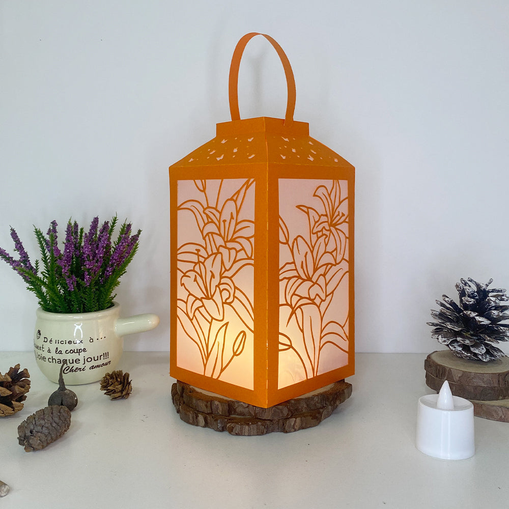 Lily - 3D Paper Lantern File 2  - Cricut File  - VEKTOR KRAFT