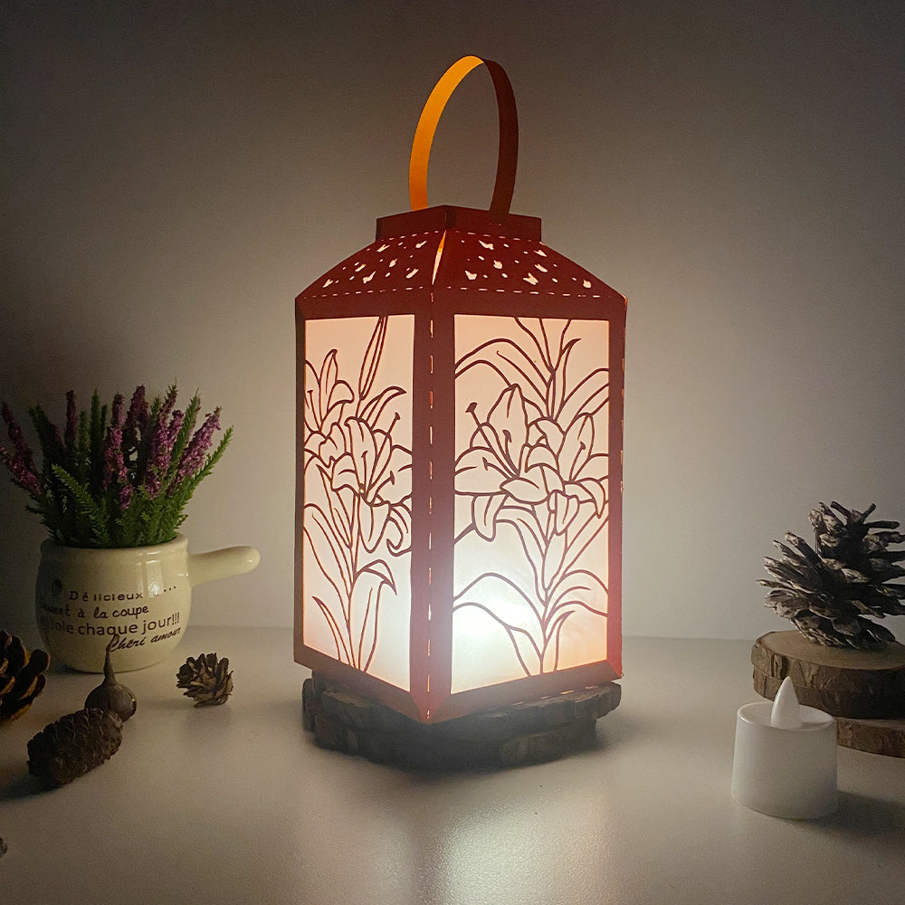 Lily - 3D Paper Lantern File 2  - Cricut File  - VEKTOR KRAFT