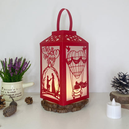 Love 1 - 3D Paper Lantern File 2  - Cricut File  - VEKTOR KRAFT