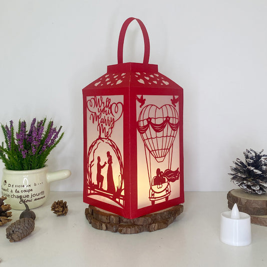 Love 1 - 3D Paper Lantern File 2  - Cricut File  - VEKTOR KRAFT