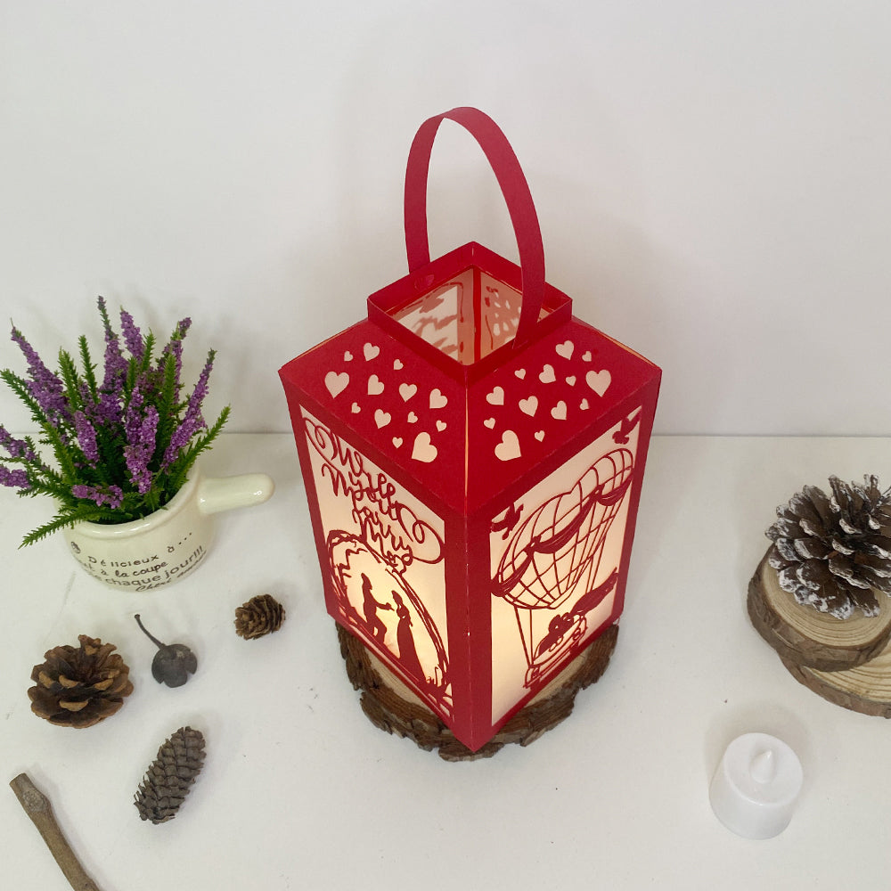 Love 1 - 3D Paper Lantern File 2  - Cricut File  - VEKTOR KRAFT