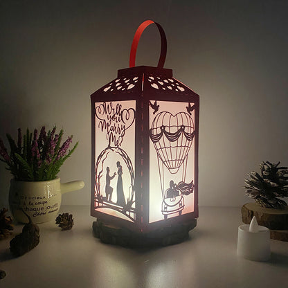 Love 1 - 3D Paper Lantern File 2  - Cricut File  - VEKTOR KRAFT