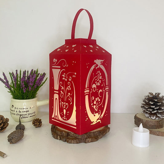 Love 2 - 3D Paper Lantern File 2  - Cricut File  - VEKTOR KRAFT