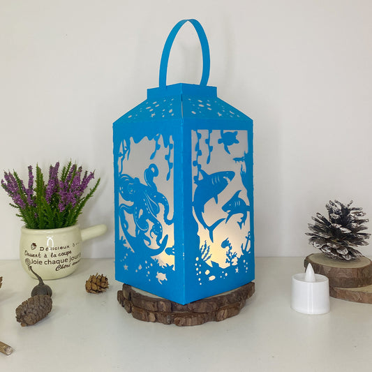 Seabed - 3D Paper Lantern File 2  - Cricut File  - VEKTOR KRAFT