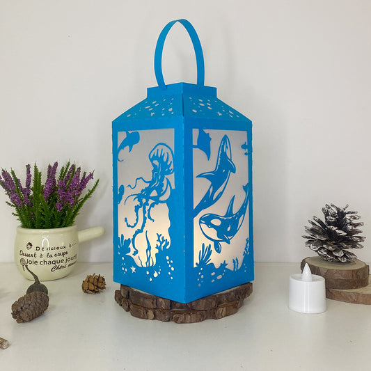 Seabed - 3D Paper Lantern File 2  - Cricut File  - VEKTOR KRAFT