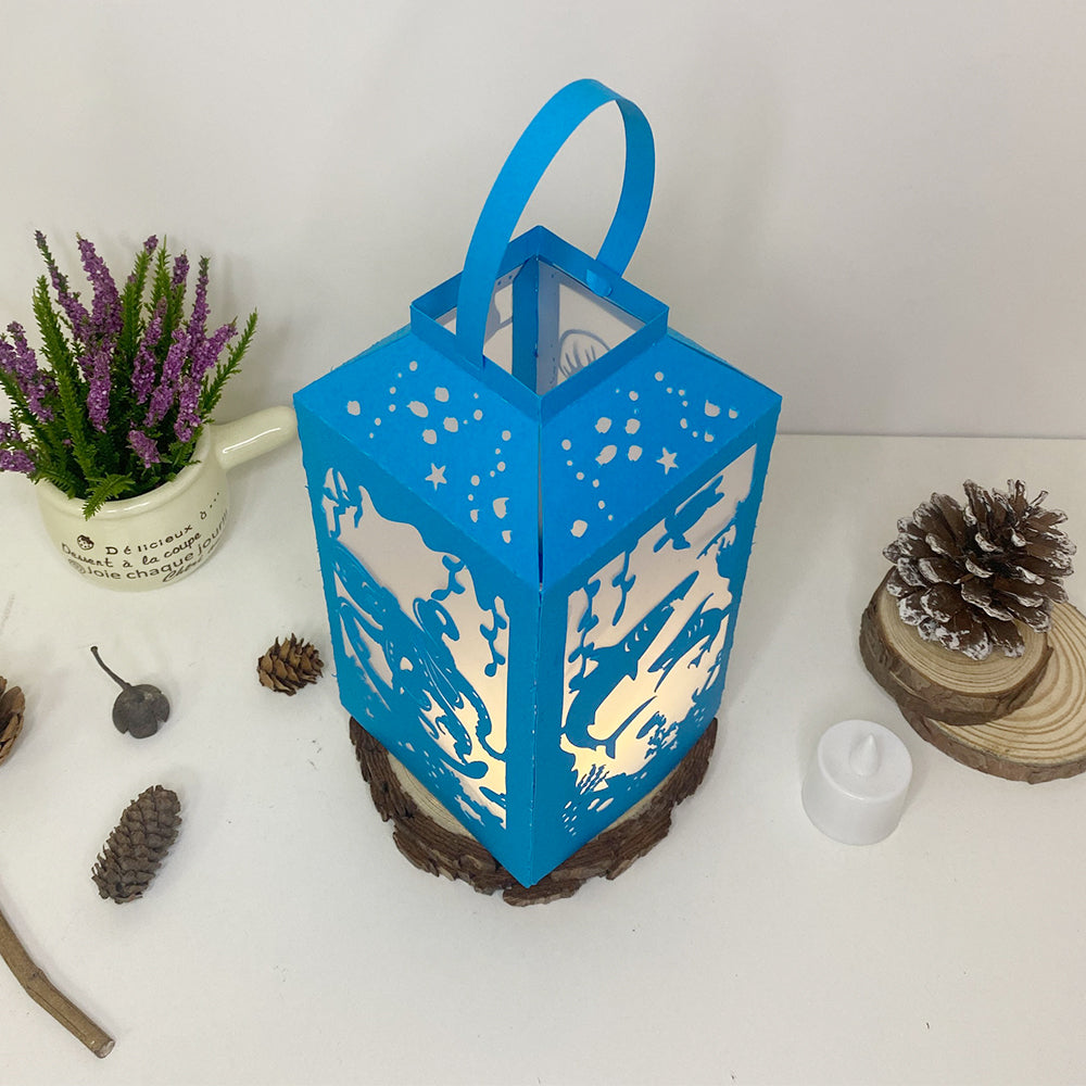 Seabed - 3D Paper Lantern File 2  - Cricut File  - VEKTOR KRAFT