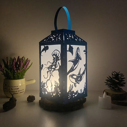Seabed - 3D Paper Lantern File 2  - Cricut File  - VEKTOR KRAFT