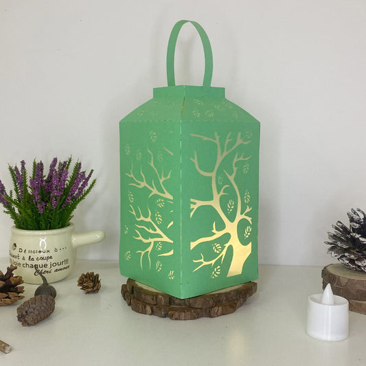 Tree - 3D Paper Lantern File 2  - Cricut File  - VEKTOR KRAFT