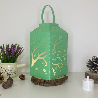 Tree - 3D Paper Lantern File 2  - Cricut File  - VEKTOR KRAFT