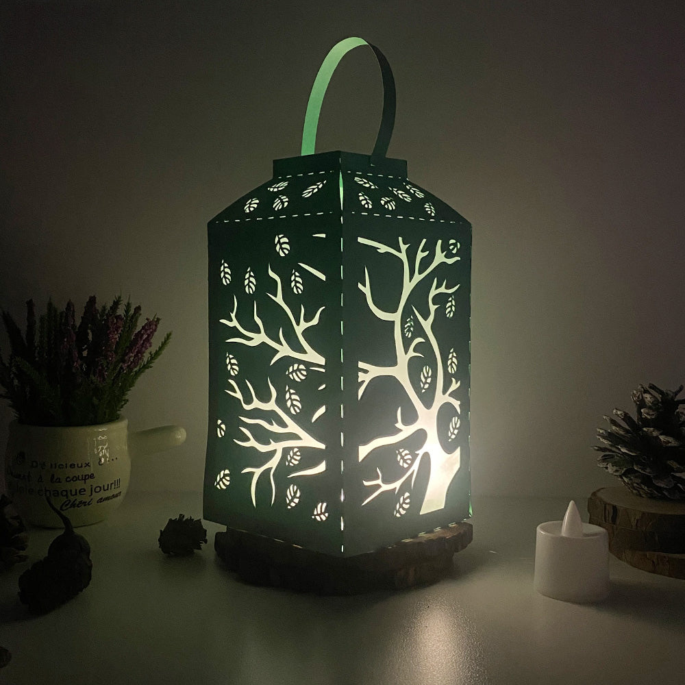 Tree - 3D Paper Lantern File 2  - Cricut File  - VEKTOR KRAFT