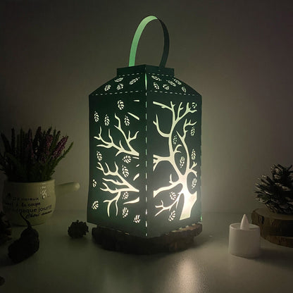 Tree - 3D Paper Lantern File 2  - Cricut File  - VEKTOR KRAFT
