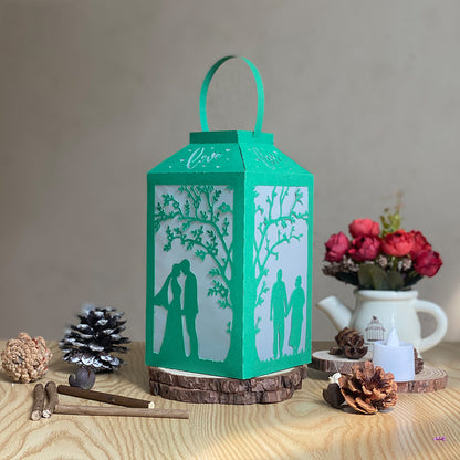 Valentine 1 - 3D Paper Lantern File 2  - Cricut File  - VEKTOR KRAFT