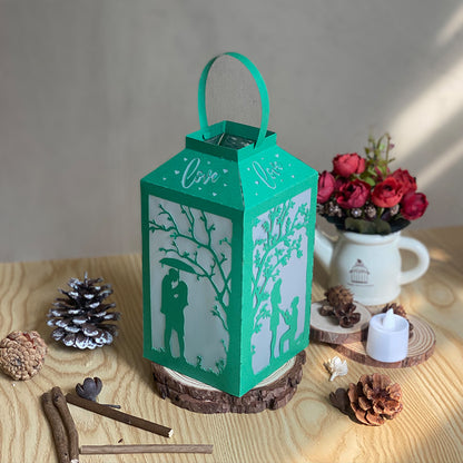 Valentine 1 - 3D Paper Lantern File 2  - Cricut File  - VEKTOR KRAFT