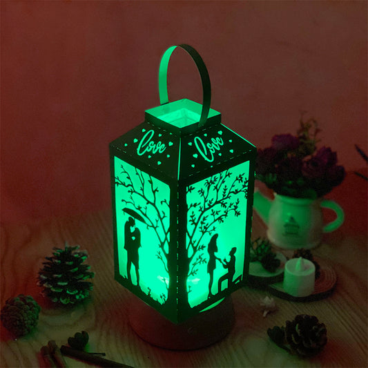 Valentine 1 - 3D Paper Lantern File 2  - Cricut File  - VEKTOR KRAFT