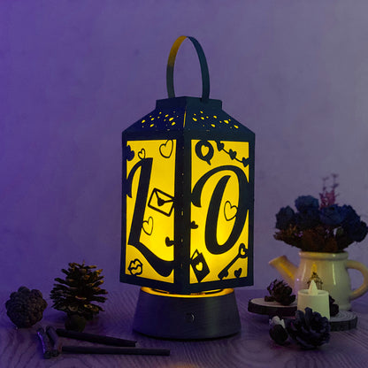 Valentine 2 - 3D Paper Cut Lantern File 2  - Cricut File  - VEKTOR KRAFT