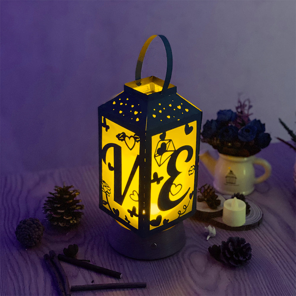 Valentine 2 - 3D Paper Cut Lantern File 2  - Cricut File  - VEKTOR KRAFT