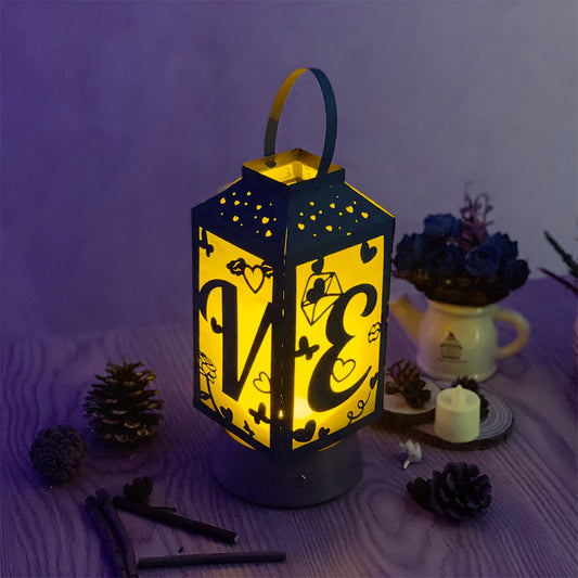 Valentine 2 - 3D Paper Cut Lantern File 2  - Cricut File  - VEKTOR KRAFT