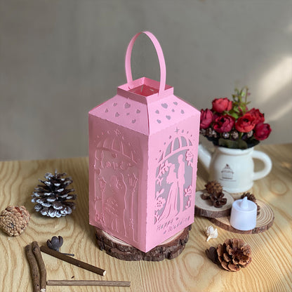 Valentine 3 - 3D Paper Lantern File 2  - Cricut File  - VEKTOR KRAFT