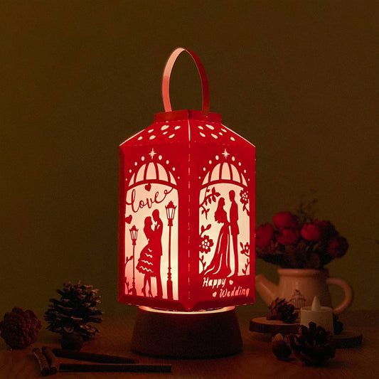 Valentine 3 - 3D Paper Lantern File 2  - Cricut File  - VEKTOR KRAFT