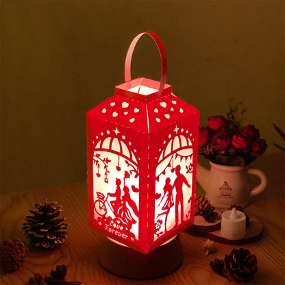 Valentine 3 - 3D Paper Lantern File 2  - Cricut File  - VEKTOR KRAFT