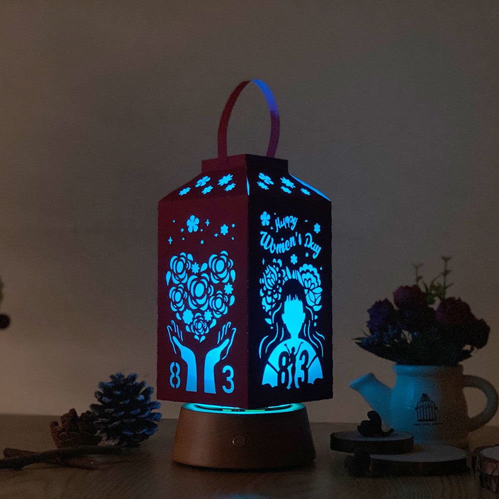 Women Day - 3D Paper Lantern File 2  - Cricut File  - VEKTOR KRAFT