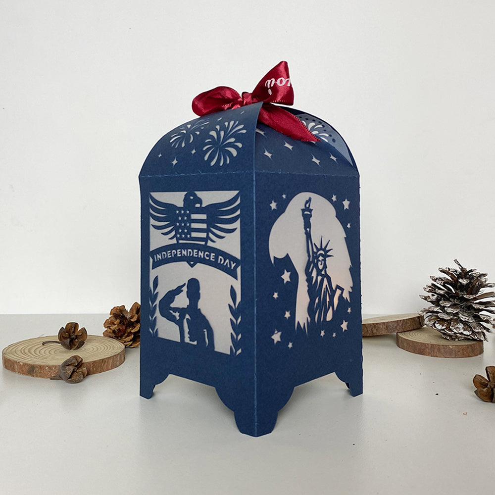4th Of July - 3D Paper Lantern File 3  - Cricut File  - VEKTOR KRAFT