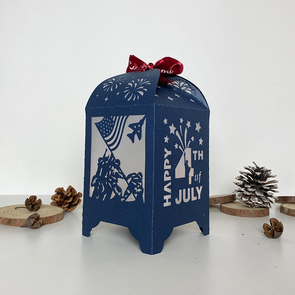 4th Of July - 3D Paper Lantern File 3  - Cricut File  - VEKTOR KRAFT