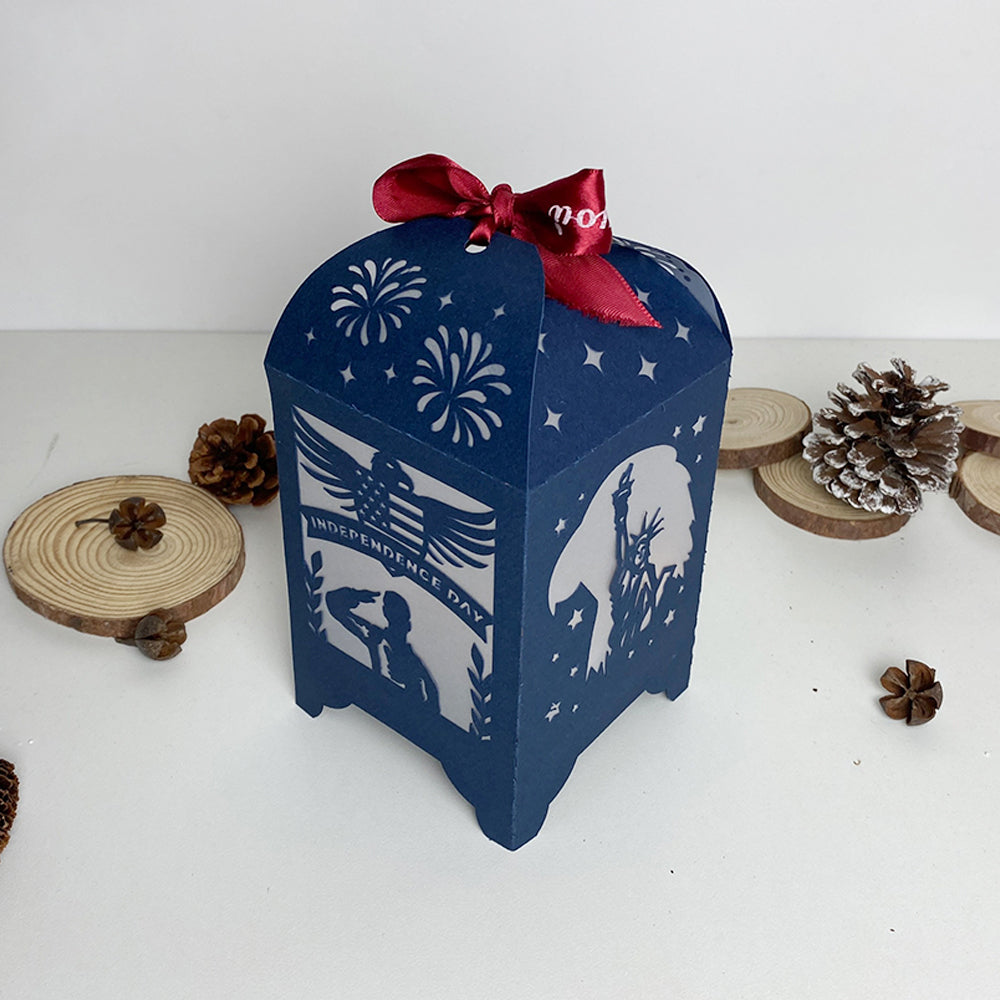 4th Of July - 3D Paper Lantern File 3  - Cricut File  - VEKTOR KRAFT