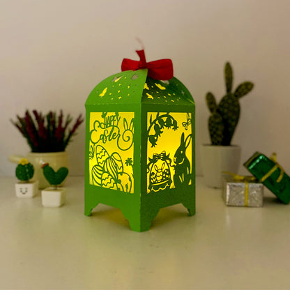 Bunny Easter 1 - 3D Paper Lantern File 3  - Cricut File  - VEKTOR KRAFT