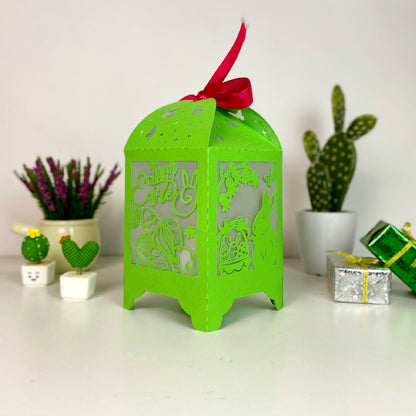 Bunny Easter 1 - 3D Paper Lantern File 3  - Cricut File  - VEKTOR KRAFT