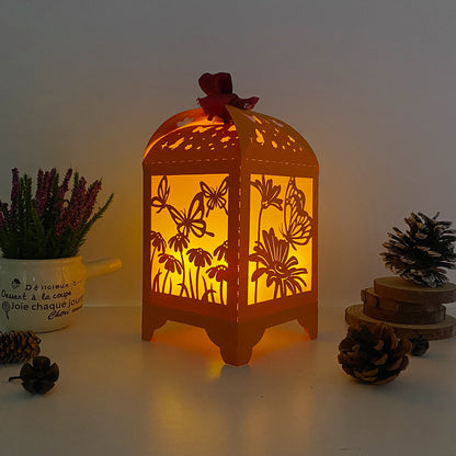 Butterfly - 3D Paper Lantern File 3  - Cricut File  - VEKTOR KRAFT
